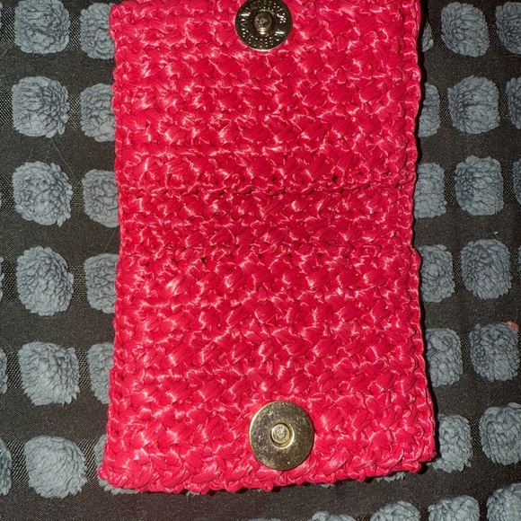Miu Miu Pink Crochet Card Holder - Picture 4 of 8